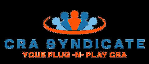 CRA Syndicate logo with five people figures and text Your Plug-N-Play CRA